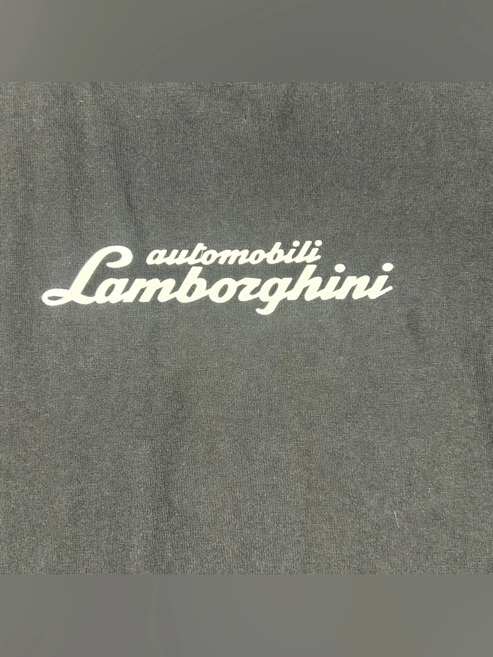 Authentic Lamborghini Kids Long Sleeve Shirt Black Yellow Shield Logo Size 7-8Y